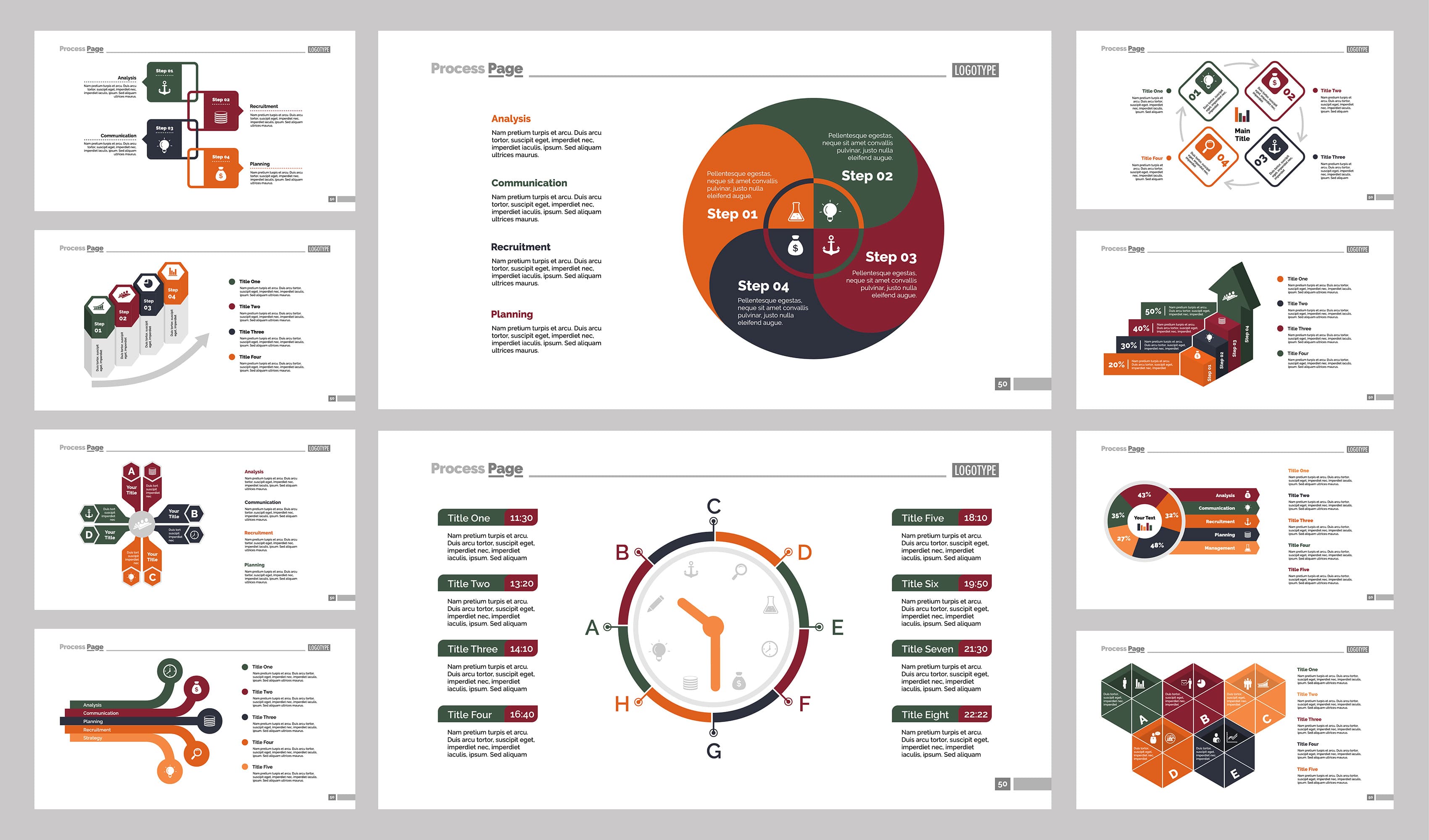 Business presentation slide designs